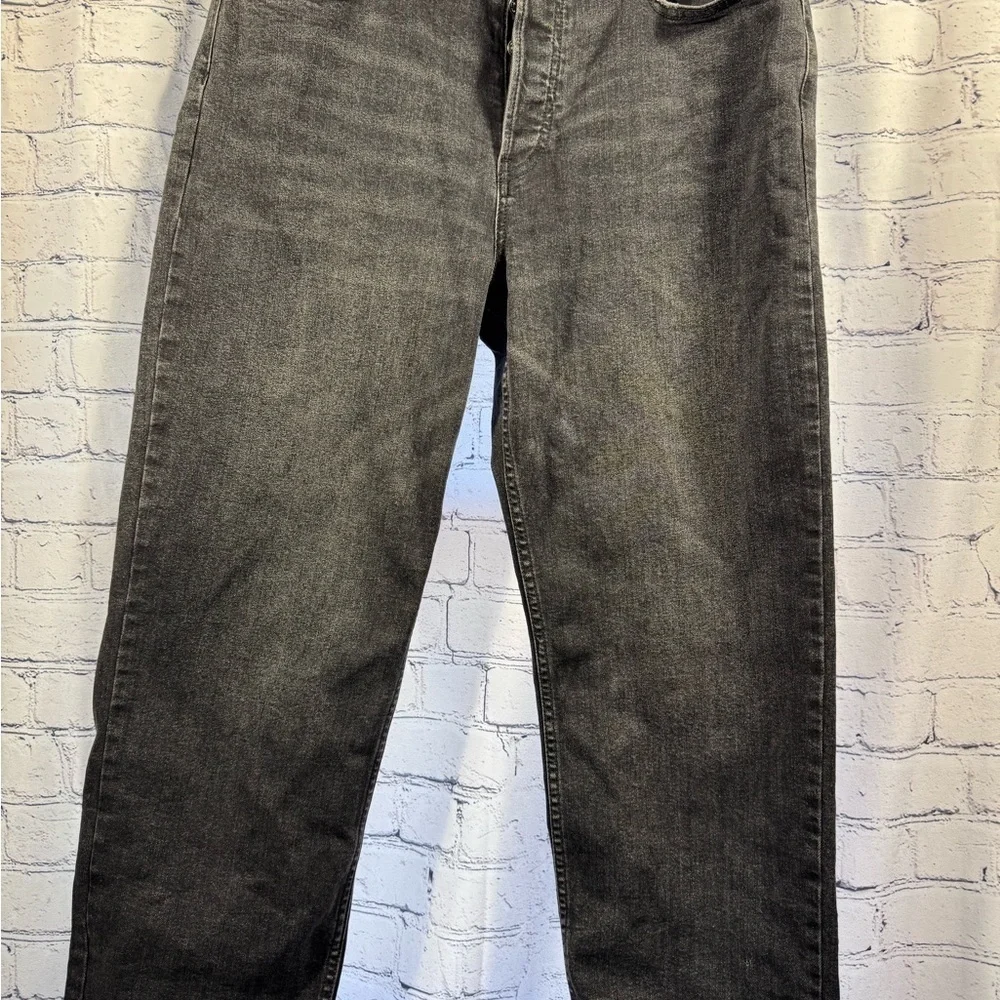 We The Free CRVY Women's High Rise Charcoal/Black Jeans Button Fly